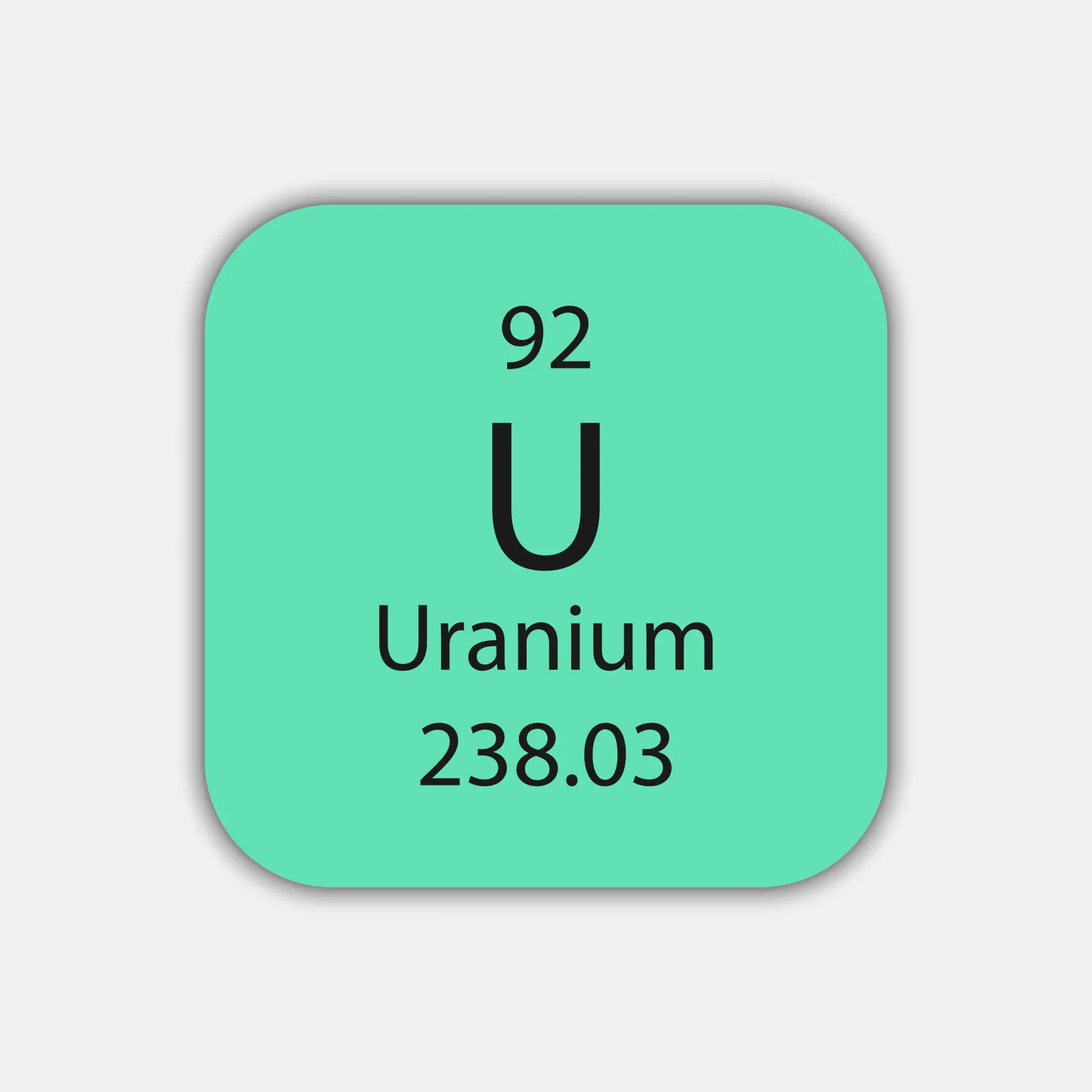 Uranium: a radioactive chemical element