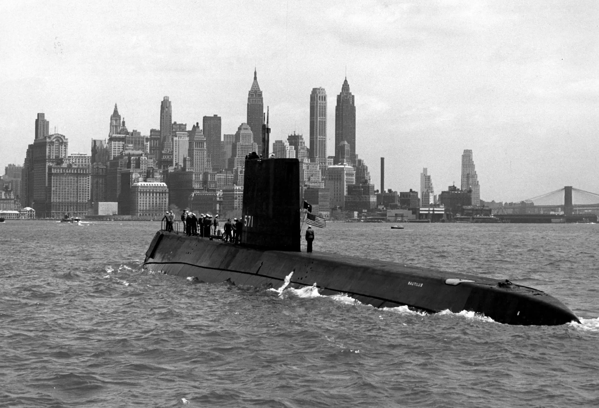 Nautilus is the first nuclear-powered submarine